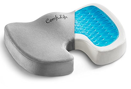 ComfiLife Gel Enhanced Seat Cushion – Non-Slip Orthopedic Gel & Memory