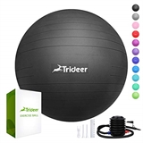 Trideer Exercise Ball Extra Thick Yoga Ball Chair Anti Burst Heavy Duty Stability Ball Supports 2200lbs