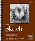 Strathmore 400 Series Sketch Pad 9x12 Wire Bound 100 Sheets