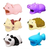 KIMCOME Cute Animal Bites Cable Protector 6 Pack Charging Cable Buddies for iPhone iPad Cords Protection