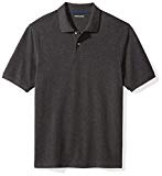 Amazon Essentials Mens Regular Fit Cotton Pique Polo Shirt charcoal heather