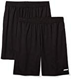 Amazon Essentials Mens 2 Pack Loose Fit Performance Shorts Black