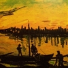 Van Gogh's "Coal  Barges"