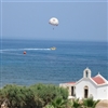 Parasailing at Eri beach, Crete, Greece