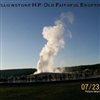 Yellowstone NP Old Faithful Erupting