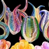Coloured dancing glass
