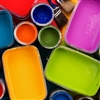 colorful paints
