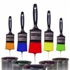 colorful paints brushes