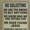 No Soliciting Puzzle