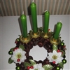 Advent wreath in green.