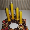 Advent wreath in yellow Puzzle
