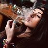 Cute Girl having a joint!