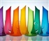 Coloured glass tumblers