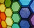 Coloured hive pattern Puzzle
