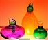 Coloured perfume jars