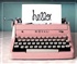 Pink Typewriter Puzzle