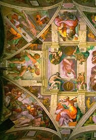 In which year was finished the "Cappella Sistina" by Michelangelo Buonarroti?