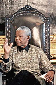 Nelson Mandela has been the first black president of which country?