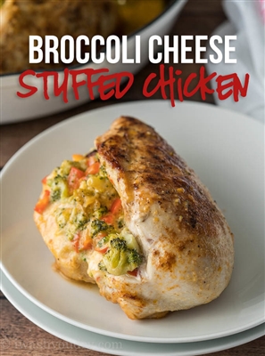 Chicken Breasts Broccoli Cheese Stuffed Recipe