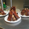 Fall off the bone beef ribs with apple wood bacon mashed potatoes