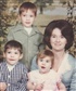 Me greenish attire Chris brother formal wear Pammy mom with baby sister 1980