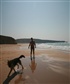 Rufus and I on a beach in Portugal 2009