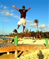 Having fun at Jaws Beach Bahamas August 2012
