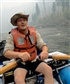 White Water Rafting in the US there is no fog but smoke in the background