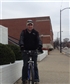 Not one of my better photos of myself but this is me riding my bike on a very cold day in April during the 2014 Polar Vortex