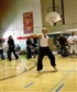Weapons form at a karate tournament