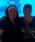My sister and me Sea World Im the one in the Harley shirt Sister in white hat