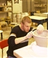 me at college doing pottery one night