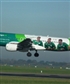 Aer Lingus Rugby plane landing at Dublin Airport