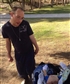 I got to go to the park with a couple friends their family This is me talking to their new born