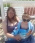 My 4 year old grandson and I at the pool