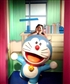 At Madame Tussaud with my favourite cartoon Doraemon
