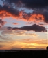 Picture of the sunset taken from the balcony of my house in Sardinia