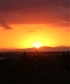 photo of the sunset taken from the balcony of my house in Sardinia