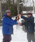Winter 2016 fishing competitions on ice Prize distribution Im on the left The fire on our back we grill sausage