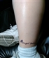 My tattoo on my leg with my name