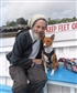On a local ferry I love with a friends dog Eden
