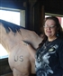 Standing next to a replica of Kevin Costner horse in Dances with wolves 1880s town South Dakota