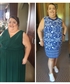 In the green dress is my sisters wedding last year and before I began my weight loss journey this year