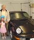 With Mia my eldest grand daughter and my German car