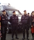 My son and me with the nice police officers in front of San Siro Milano