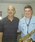 Jazz tenor sax legend Michael Brecker and I in Sept 2003