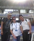 A couple of my students and me at stadium in Cali Colombia