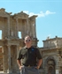in front of some ruins in ephesus turkey