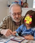 Colouring with my granddaughter Elli