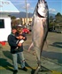 My son and I with World Record Tuna caught here on The Wild West Coast2years ago